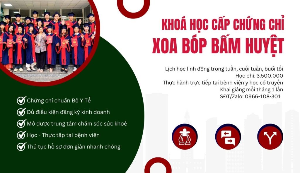 Khoá học xoa bóp bấm huyệt ở hà nội