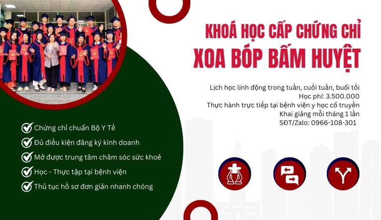 Khoá học xoa bóp bấm huyệt ở hà nội